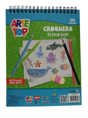 Croquera espiral 21,2 x 16,5 cm Arte Top