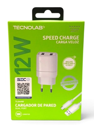 Cargador Tipo C 12 W Veloz Tecnolab