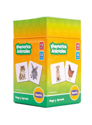 Memorice Animales 32 piezas Dactic2