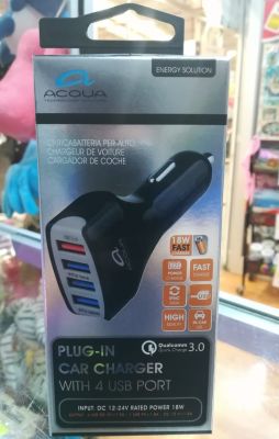 Adaptador Auto 3.0 Acqua Adaptador Auto 3.0 Acqua