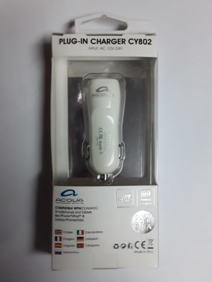 Adaptador auto Acqua 2.1 Adaptador auto Acqua 2.1