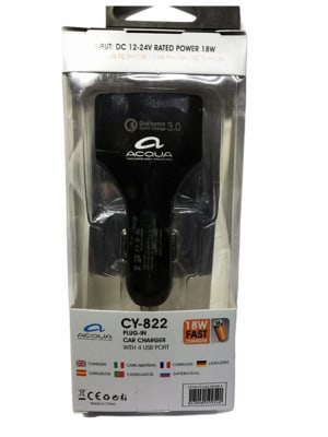 Cargador Auto Acqua CY822