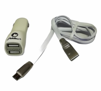 Cargador auto Fiddler + Cable Micro USB Cargador auto Fiddler + Cable Micro USB