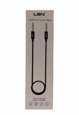 Cable Auxiliar TRS punta-anillo-lateral LBCS516 LBN Cable Auxiliar TRS punta-anillo-lateral LBCS516 LBN