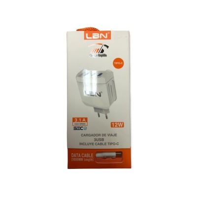 Cargador Tipo C LBN 3.1 SEC Cargador Tipo C LBN 3.1 SEC