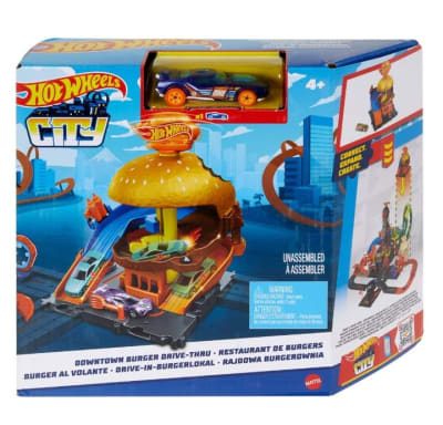 Pista HotWheels City Tienda De Hamburguesas Pista HotWheels City Tienda De Hamburguesas