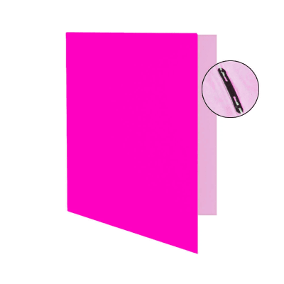Carpeta Carton Forro y Archivador Fucsia