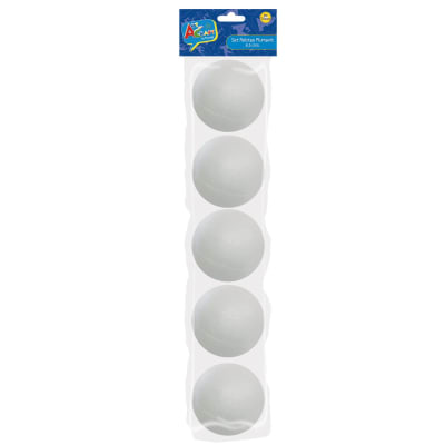 Esfera de Plumavit 8,5cms x5 Art Craft Esfera de Plumavit 8,5cms x5 Art Craft