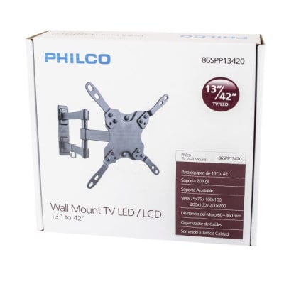 SOPORTE TV PHILCO MOVIBLE 13 A 42 PULGADAS SOPORTE TV PHILCO MOVIBLE 13 A 42 PULGADAS