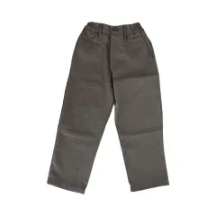 Pantalon escolar gris cintura elasticada
