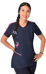 Delantal educadora modelo Rouss azul marino