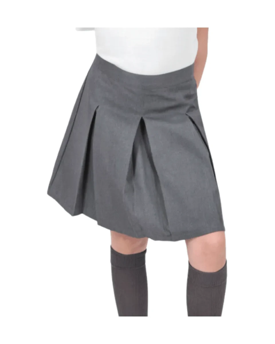 FALDA ESCOLAR GRIS 6 TABLAS LA ORIENTAL1