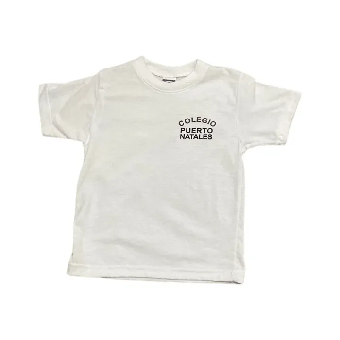 Polera blanca Colegio Puerto Natales1