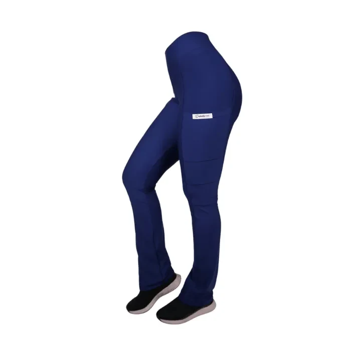 Calza ULTRA ELASTICADA spandex 2 bolsillos AZUL MARINO1