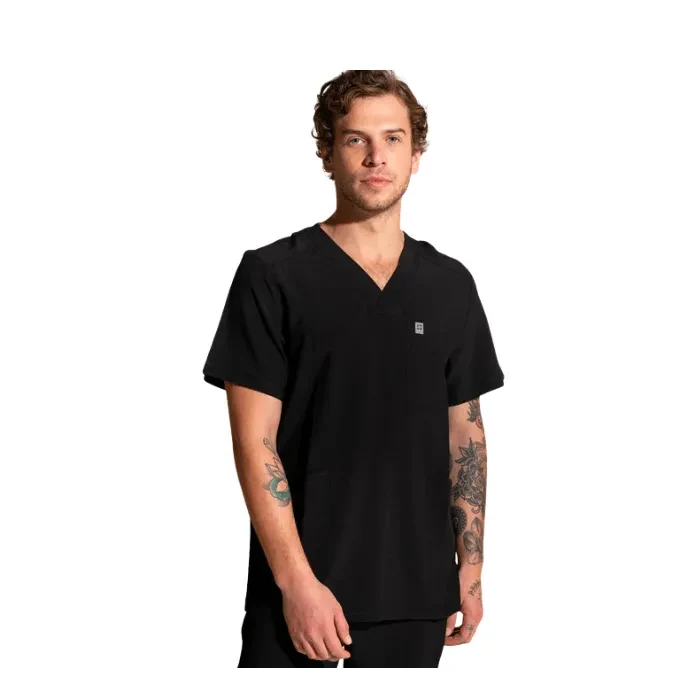 Top clinico hombre SPORT STRETCH SCORPI Negro1