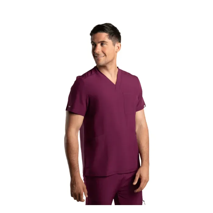 Top clinico hombre SPORT STRETCH SCORPI Burdeo1