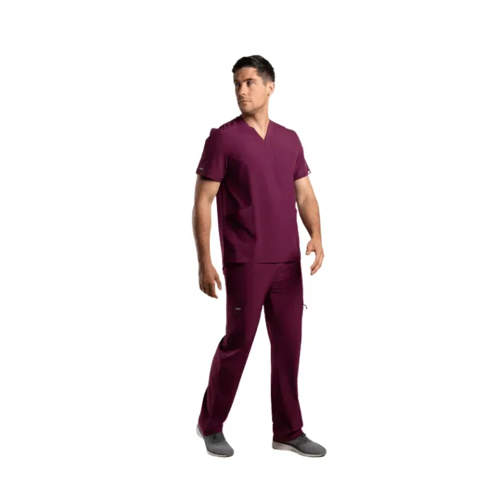 Pantalon clinico hombre SPORT STRETCH Burdeo1