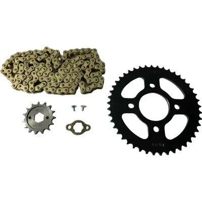Kit Transmisión NS 160 45D/15D 428H Cadena Dorada Racing SEIPRO4