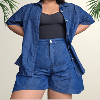 Conjunto Denim Short + Camisero1