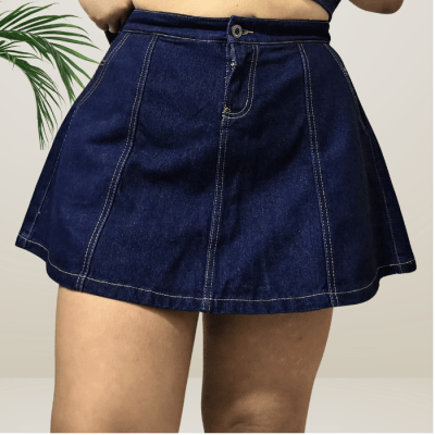 Falda Denim con Short Interno1