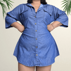 Vestido Camisero Denim