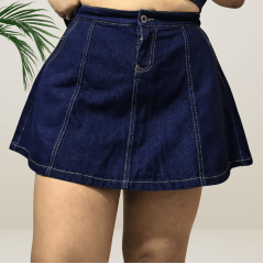 Falda Denim con Short Interno