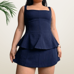 Blusa Peplum Sin Mangas