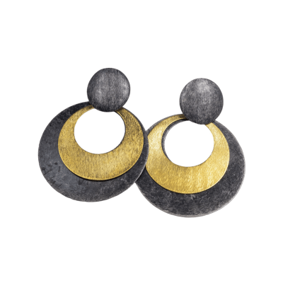 ARO PELTRE CIRCULO DOBLE BICOLOR1