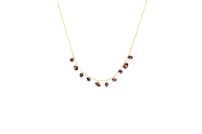 COLLAR GRANATO BAÑO DE ORO1