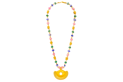 COLLAR CHAMAN AVENT- LAPIS- JADE COLG. NARIGUERO1