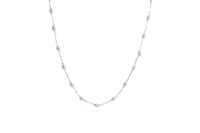 CHOKER BAÑO DE ORO PERLAS RICE2