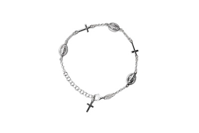 PULSERA PLATA RELIGIOSA DISEÑO1