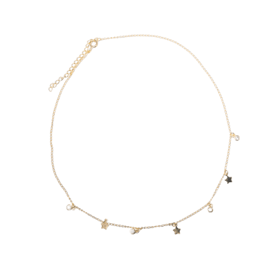 CADENA BAÑO DE ORO ESTRELLAS- BRILLOS1