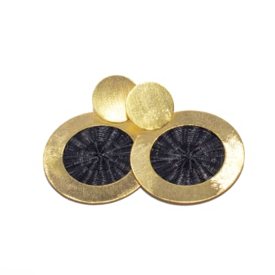 ARO DE CRIN COLOR NEGRO 5,3 CM1