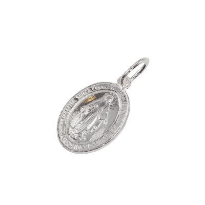 COLGANTE PLATA VIRGEN MILAGROSA 1,5 CM1