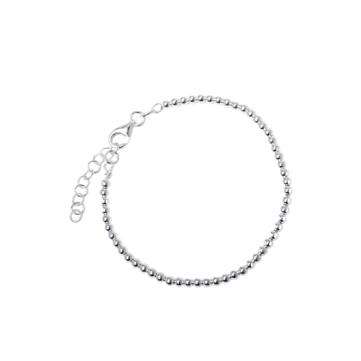 PULSERA PLATA BOLITAS DISEÑO1