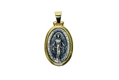 COLGANTE PELTRE VIRGEN MILAGROSA 2,5 CM1