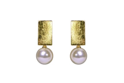 AROS BAÑO DE ORO RECTÁNGULO PERLA1