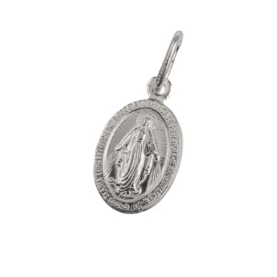 COLGANTE PLATA VIRGEN MILAGROSA 3,8 CM1