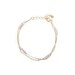 PULSERA PERLAS DOBLE