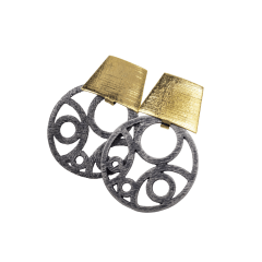 ARO PELTRE TRAPECIO CIRCULO CALADO