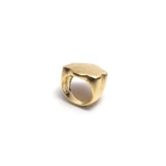ANILLO BAÑO DE ORO FACETADO FLOR
