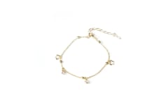 PULSERA BRILLOS FIORI BAÑO DE ORO