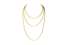 COLLAR BAÑO DE ORO MOSTACILLA 1,20 CM