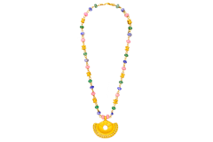 COLLAR CHAMAN AVENT- LAPIS- JADE COLG. NARIGUERO
