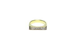 ANILLO MEDIO CINTILLO RECTANGULAR