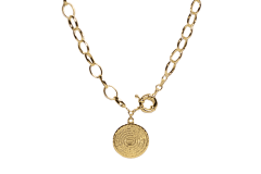 COLLAR PADRE NUESTRO BAÑO DE ORO