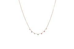 CADENA BO MINI CIRCONES MULTICOLOR SEP.