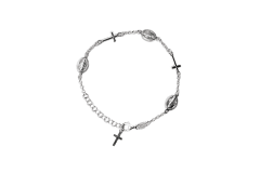 PULSERA PLATA RELIGIOSA DISEÑO
