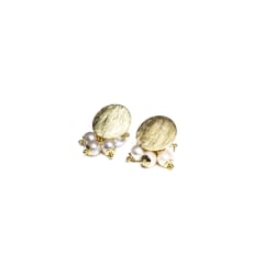 AROS BAÑO DE ORO PERLAS RACIMO